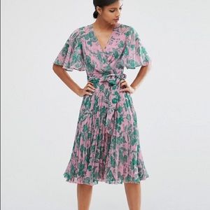 ASOS Floral MIDI Wrap Dress